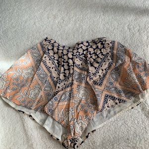 L’atiste pink blue and white pair of shorts